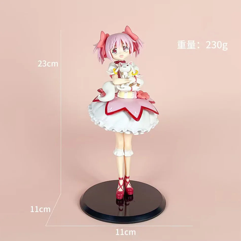 19 см сладка аниме фигурка Канаме Мадока модел играчки PVC екшън фигурка статуя декорация на плот Kawaii кукла празничен подарък
