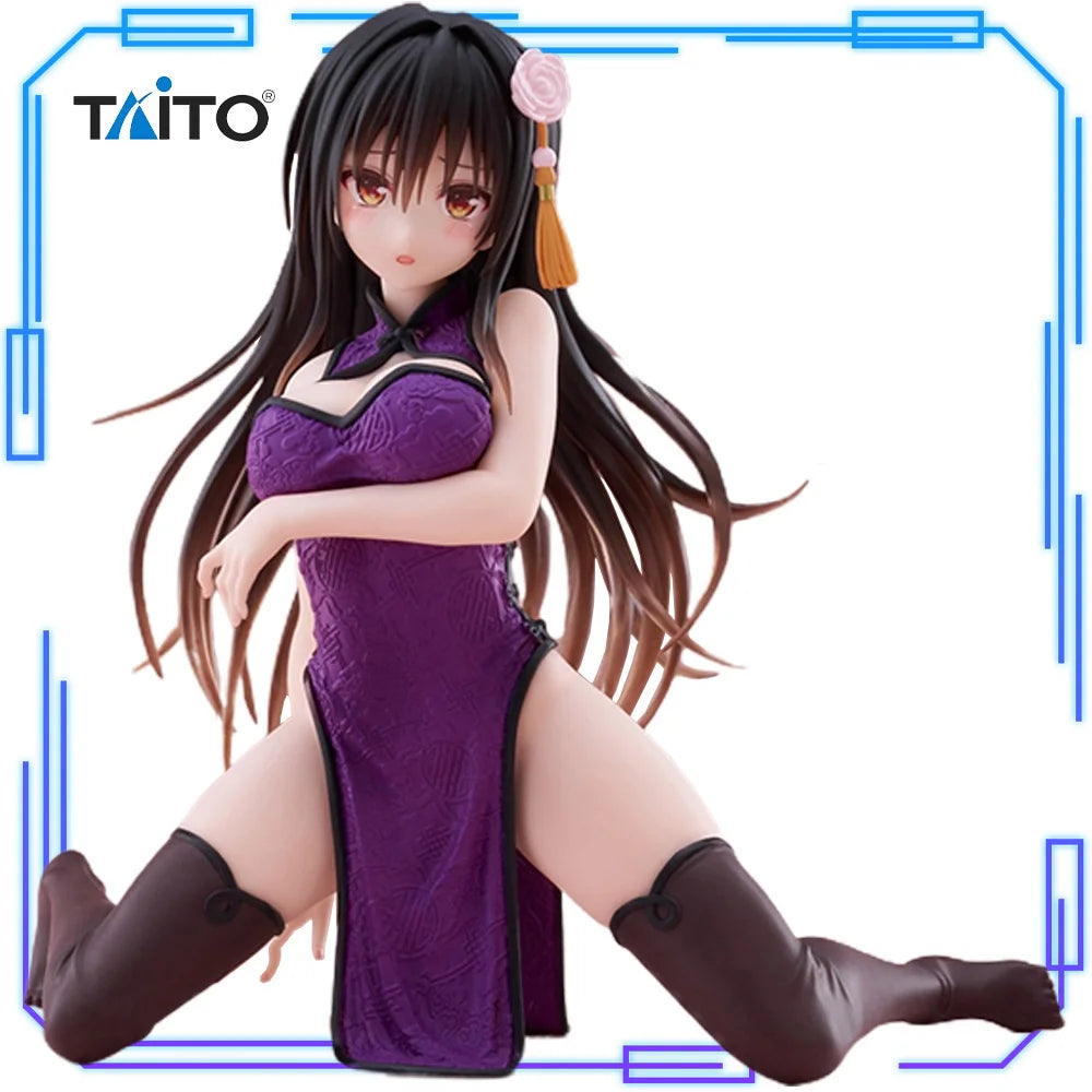 In Stock Taito Original Genuine To Love-Ru Darkness Desktop Cute Figure Kotegawa Yui Chinese Dress Ver. 13cm Model Toy Figures