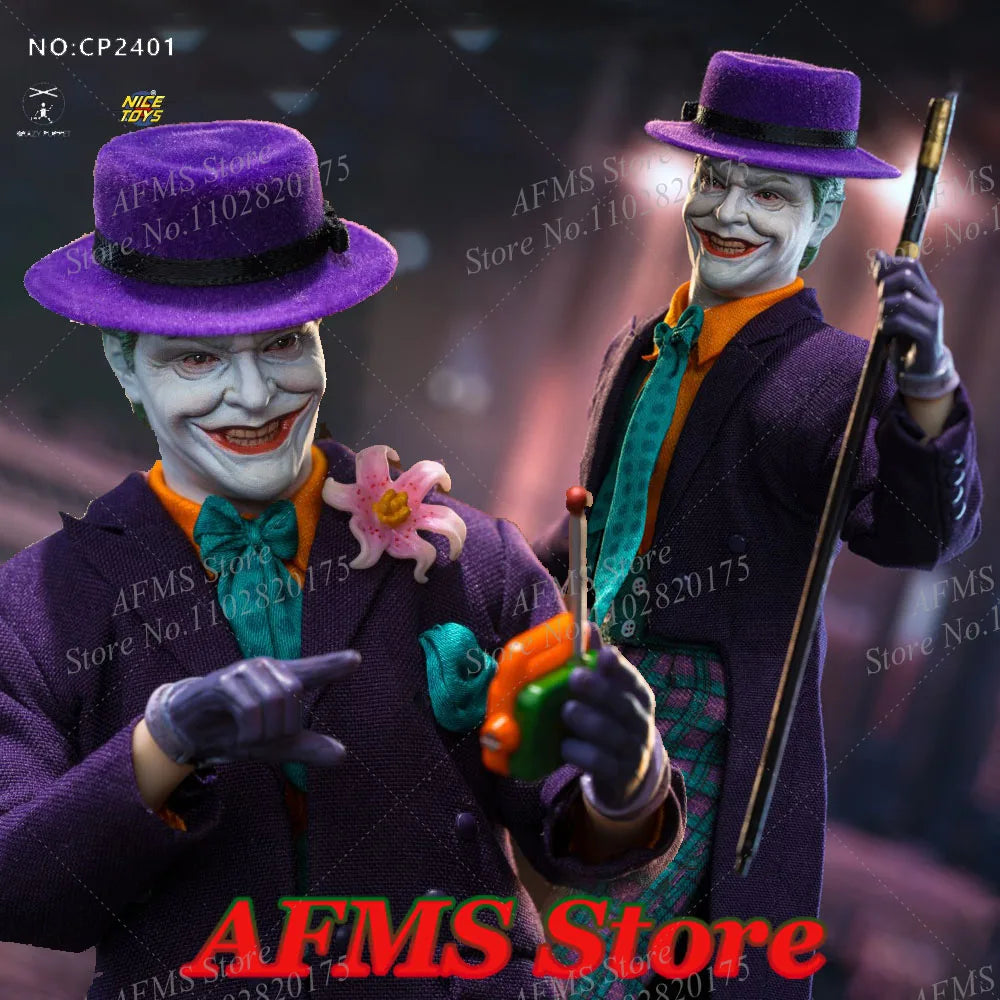 CPTOYS X NICETOYS CP2401 1/12 Scale Collectible Figure Bat Hero Clown Jack Nicholson 6Inch Men Soldier Action Figure Model Toys