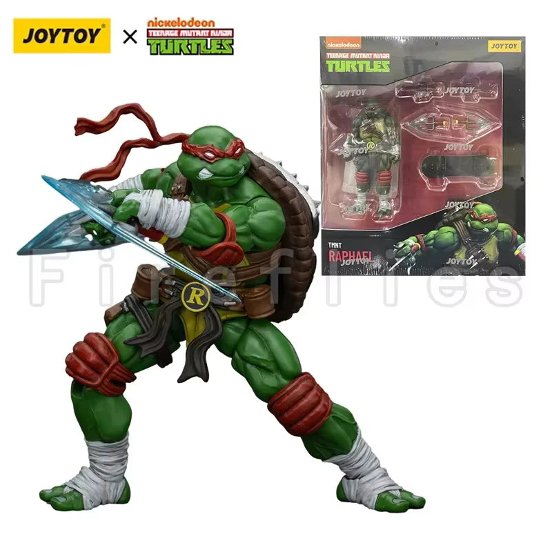 1/18 JOYTOY Action Figure Turtles-Michelangelo Donatello Leonardo Raphael Re-issue Version Anime