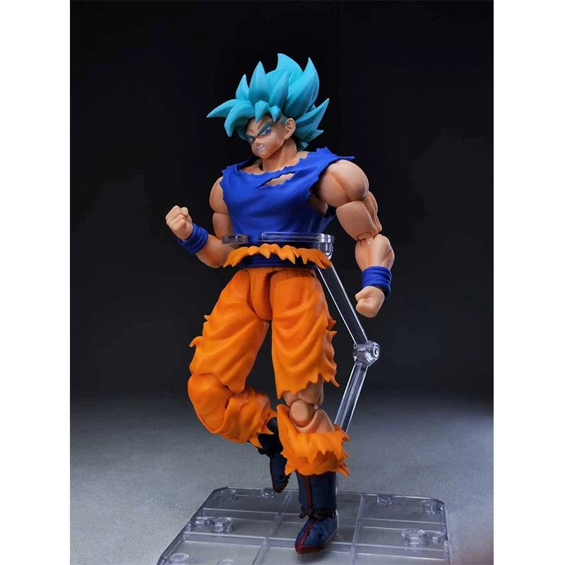 Mythos Anime Son Goku Figure Studio Dragon Ball Super Saiyan SSB Ultra Instinct Goku Monkey King Anime Action Figure Toys Gifts