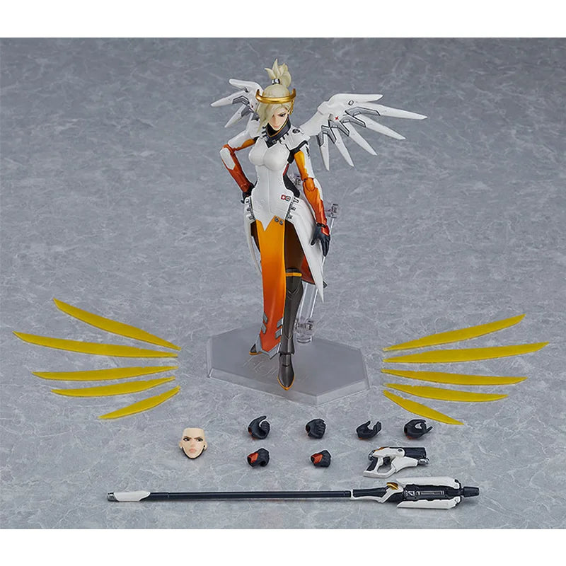 100% Original Figma 427 Overwatch Mercy In Stock Anime Action Collection Figures Model Toys