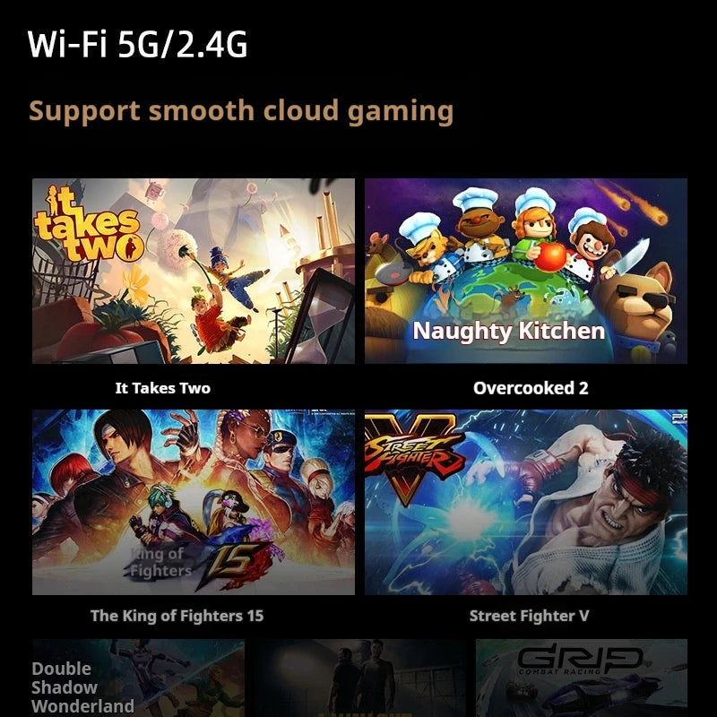 2025 New Dual System E5 Ultra 6+128gb Ram Cloud Gaming Handheld Console 5-Inch Ips Display Joystick For Entertainment