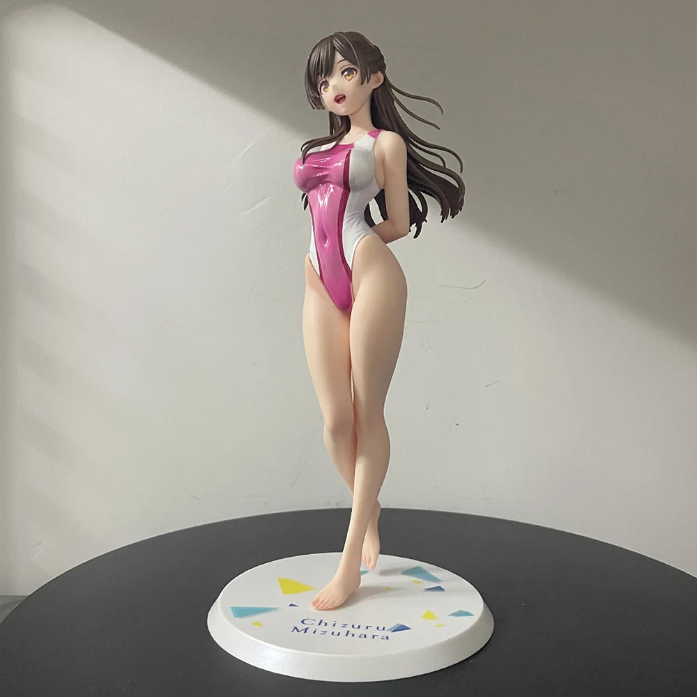 26 см аниме хоби японска фигура Kanojo Okarishimasu Mizuhara Ichinose Chizuru Action Figure Toys Collection 1/7 PVC подарък