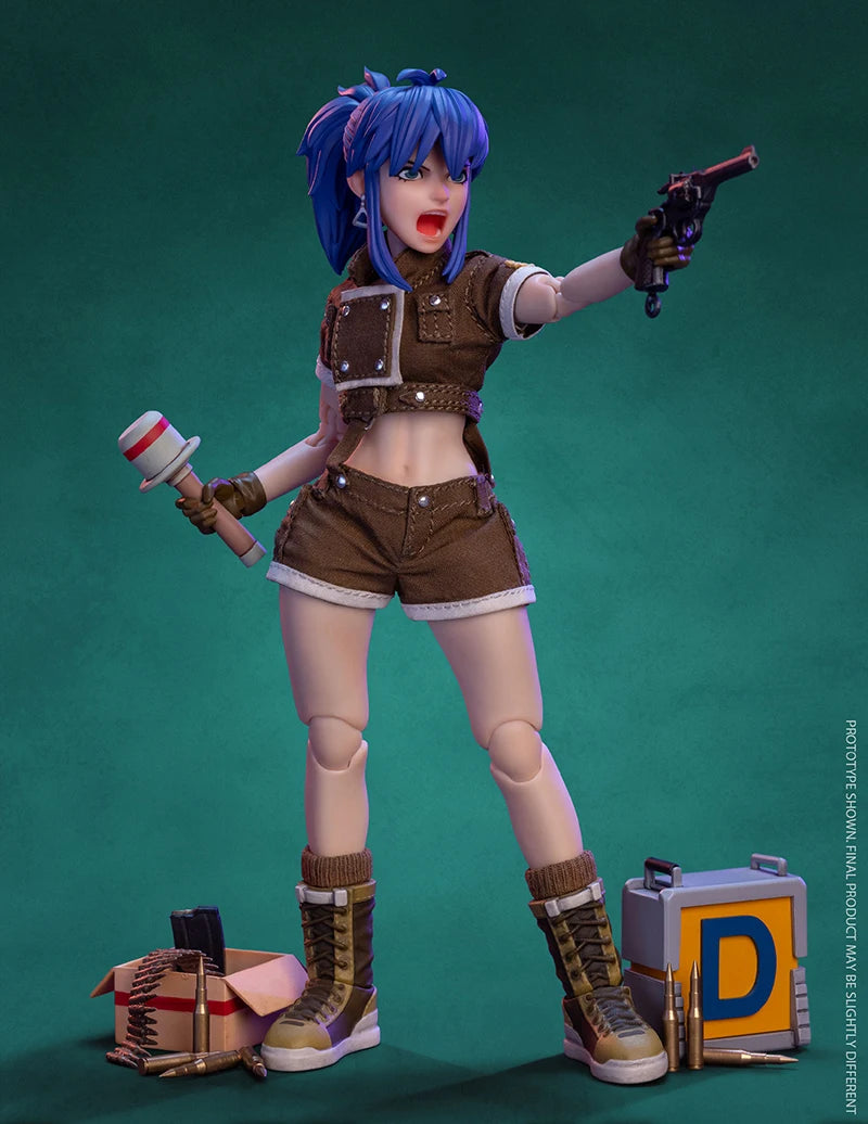 TUNSHI STUDIO METAL SLUG TS-012 1/12 Scale Female Soldier Leona 14.5cm Full Set Collectible Action Figure Model Doll