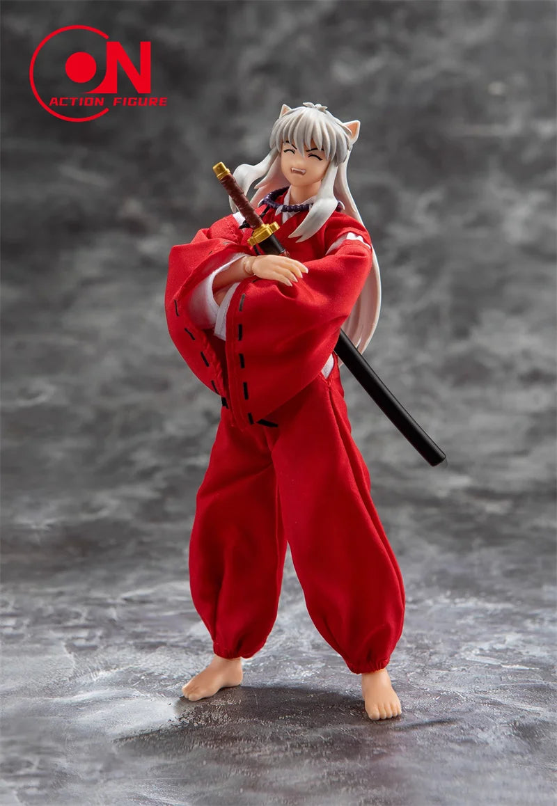 In Stock Anime-land Dasin/Great Toys/GT Inuyasha 1/12 Scale 16cm/6 Inch SHF/S.H.F PVC Action Figure Model