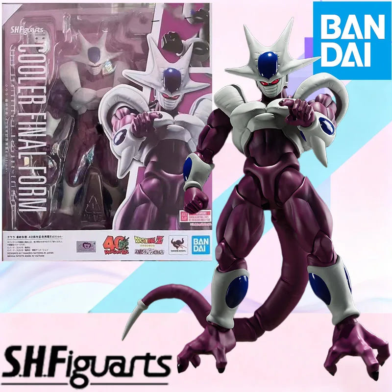Low price In Stock BANDAI Original S.H.Figuarts DRAGON BALL SON GOKU COOLER FINAL FORM 40TH SHF Action Figure Model Gift for Kid