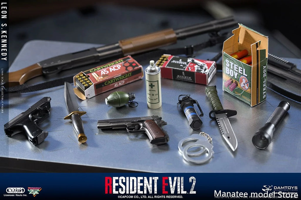 IN STOCK NAUTS DAM DAMTOYS DMS030 1/6 RPD Police Officer Leon Kennedy Movable Action Figure Full Set For Fan Collection