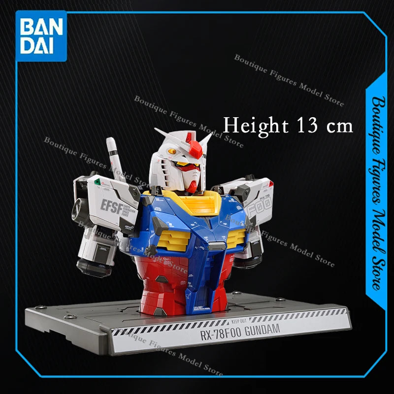 Bandai Original GUNDAM FACTORY 1/48 RX-78F00 GUNDAM BUST MODEL Action Anime Figures Assembly Model Collection Gift Kids Toys