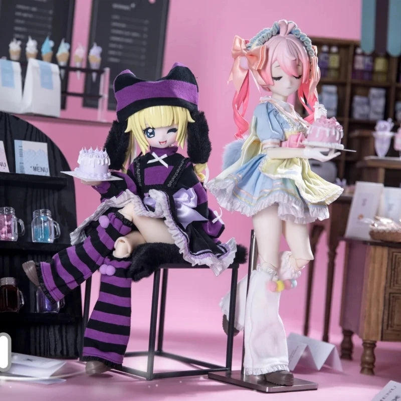 Ufdoll tea drink series Figurine plus 1/5 proportion BJD doll joint movable doll cute desktop decoration collection doll