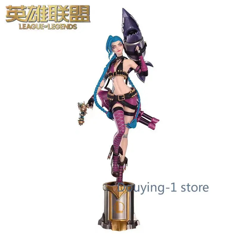 In stock League of Legends LOL CMGE joint limited edition - Jinx 3D model pen figurine ornament gaming peripheral.