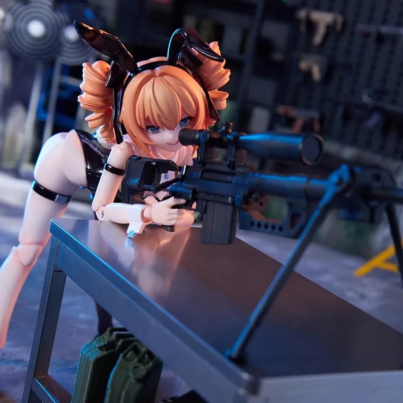 Sushing 1/12 Rabbit Quick Response Team Anime Figur Sniper Leoni Actionfigur Rabbit Girls Leoni Modelle Spielzeug Sammeln Kindergeschenk