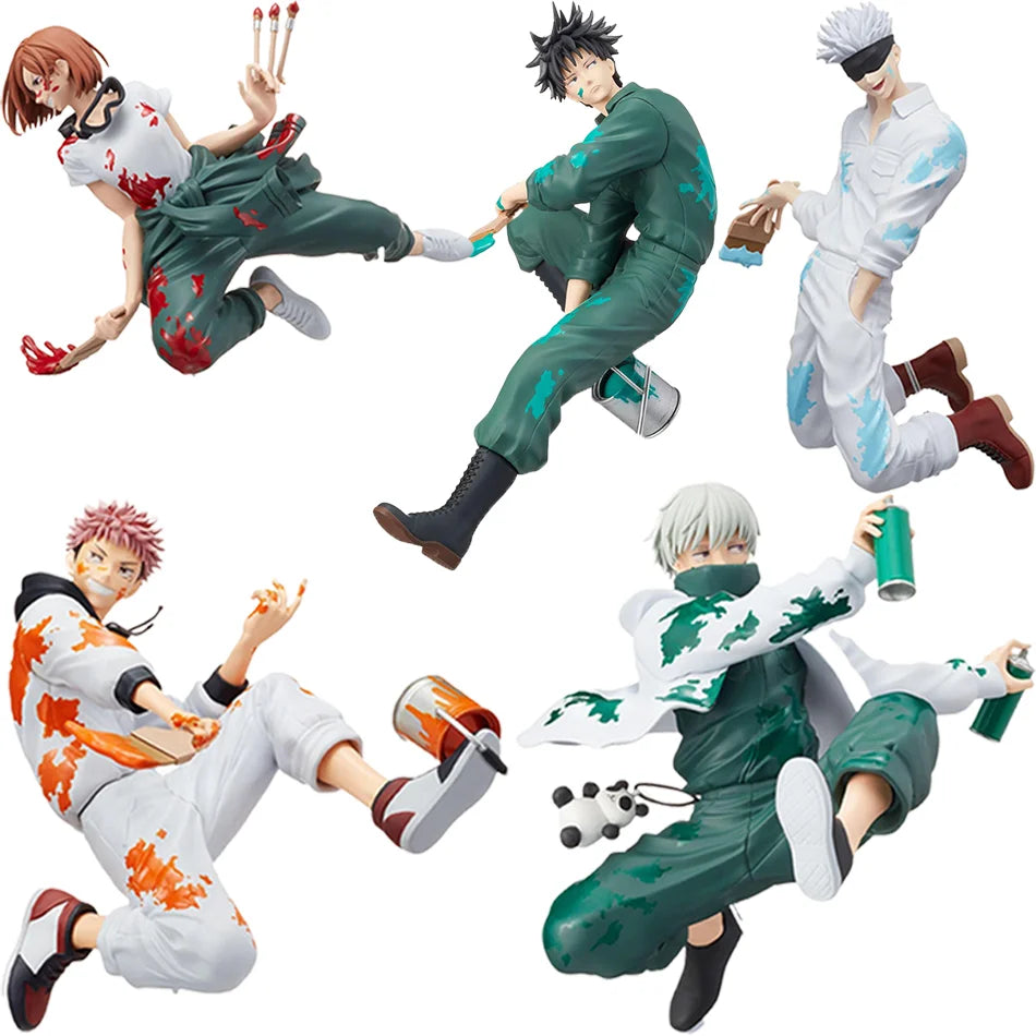 New Graffiti Battle Jujutsu Kaisen Anime Figure Fushiguro Megumi Kugisaki Nobara PVC Action Figures Model Toys