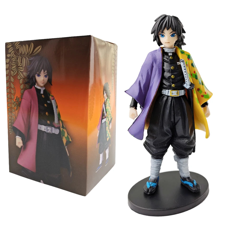 Anime 16CM Demon Slayer Kimetsu no Yaiba figure Kamado Tanjirou Action Figure Agatsuma Zenitsu Nezuko Warrior PVC Model Toys