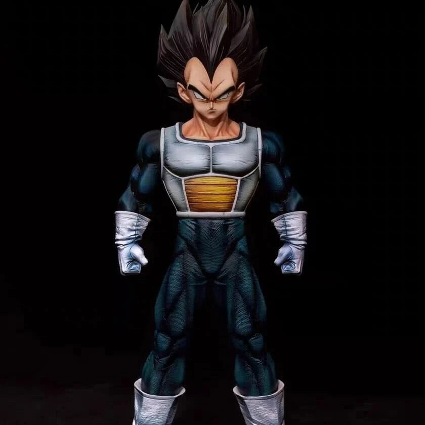 30cm Dragon Ball Anime Figure Vegeta IV Peripheral Resin Model Scene Statue Desktop Decorate Ornaments Kids Birthday Gifts Toy