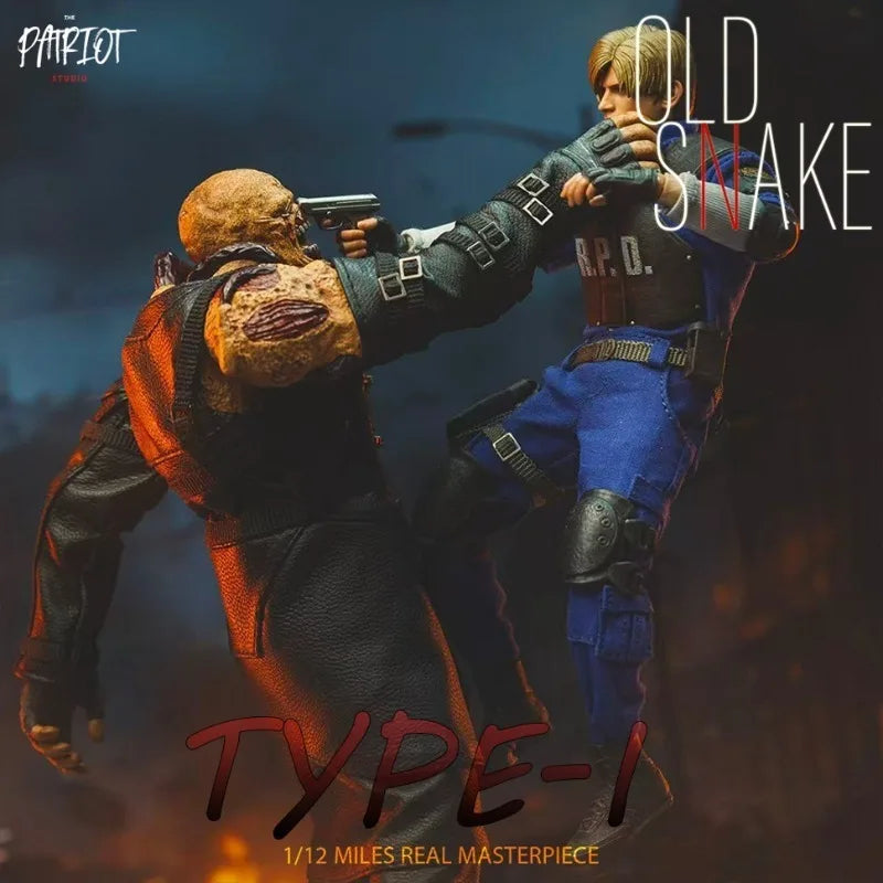 Pre-Order Patriot Studio 1/12 Scale Resident Evil 2 Nemesis Old Snake Anime Action Figure Model Doll Toys Hobby Collectible