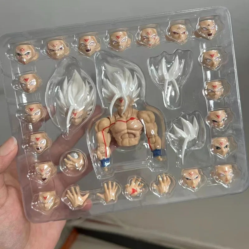In Stock Black Hole Studio Dragon Ball Son Goku Action Figure Pvc White God Upper Body Plainface Carving SHF Accessory Kit Toy