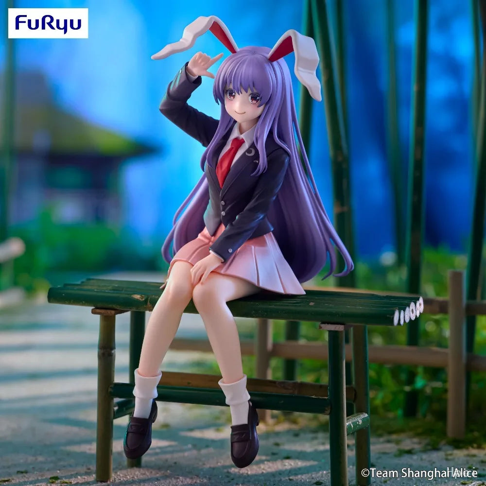 In Stock FuRyu Original Genuine Touhou Project Reisen Udongein Inaba Noodle Stopper Figure 15cm Anime Collections Model Toy Gift