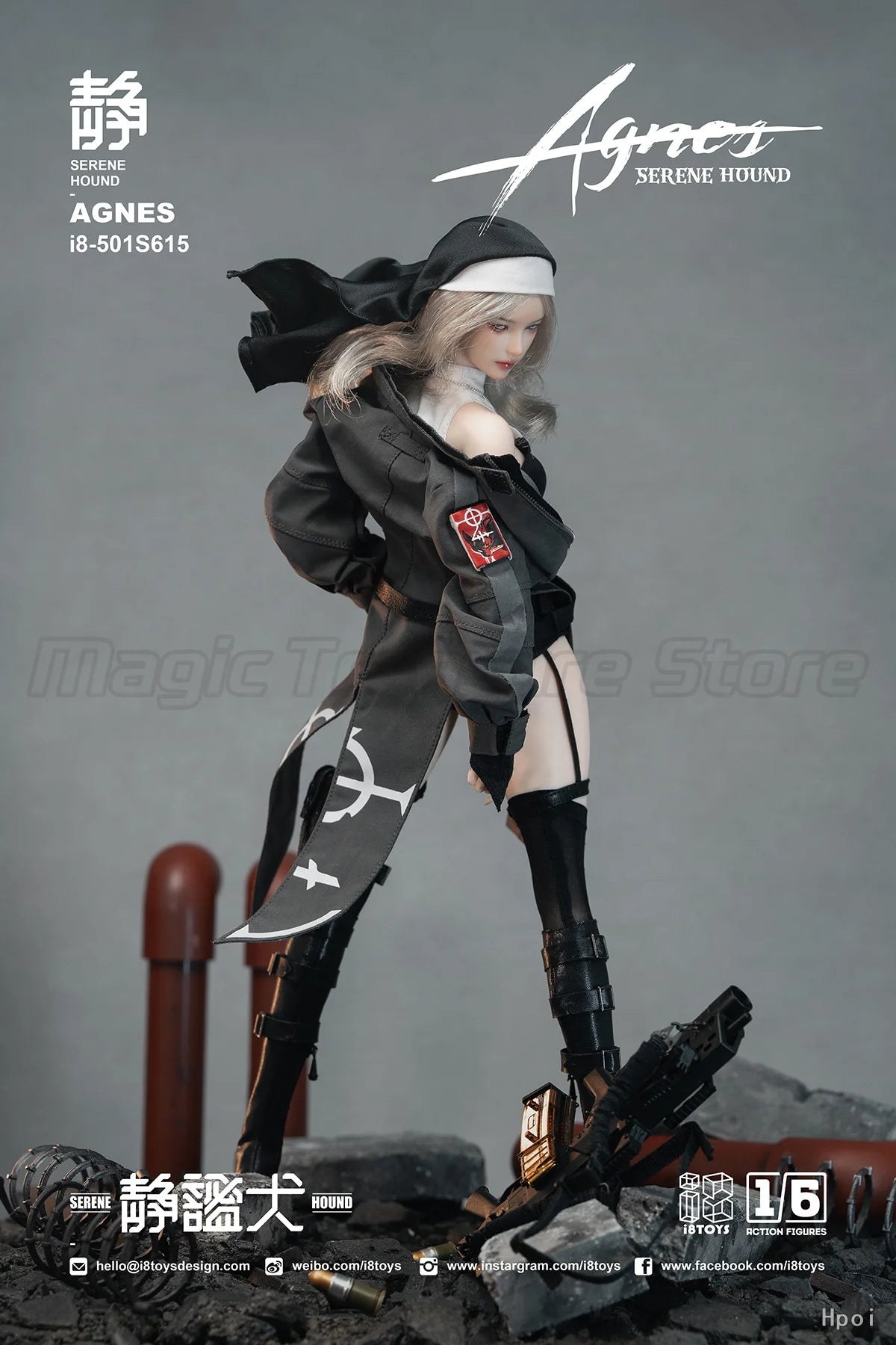 【MT】Pre-sale I8TOYS 501S615 Quiet Dog Agnes 1/6 Action Figure Model Collection