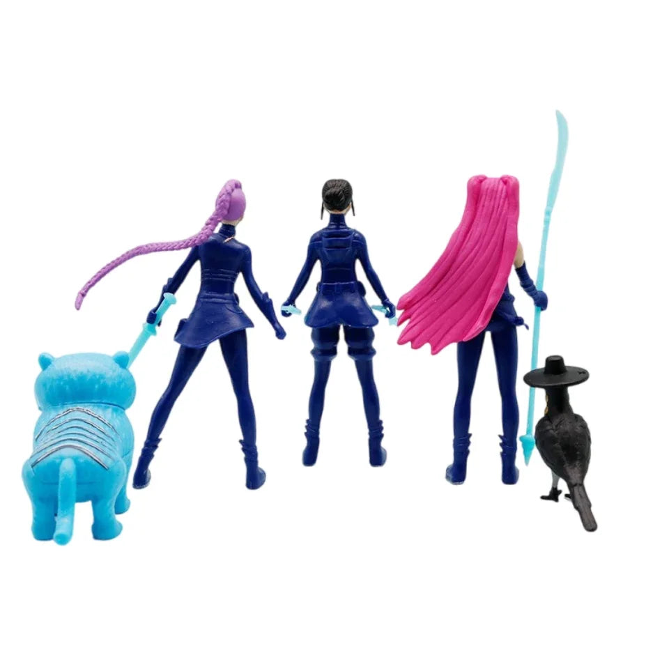 5 stücke Anime Kpop Dämonenjäger Derpys Tiger Ranimeumi Mira Zoey Sussy PVC Action Figure Spielzeug Anime Figur Puppe Für Fans geschenk