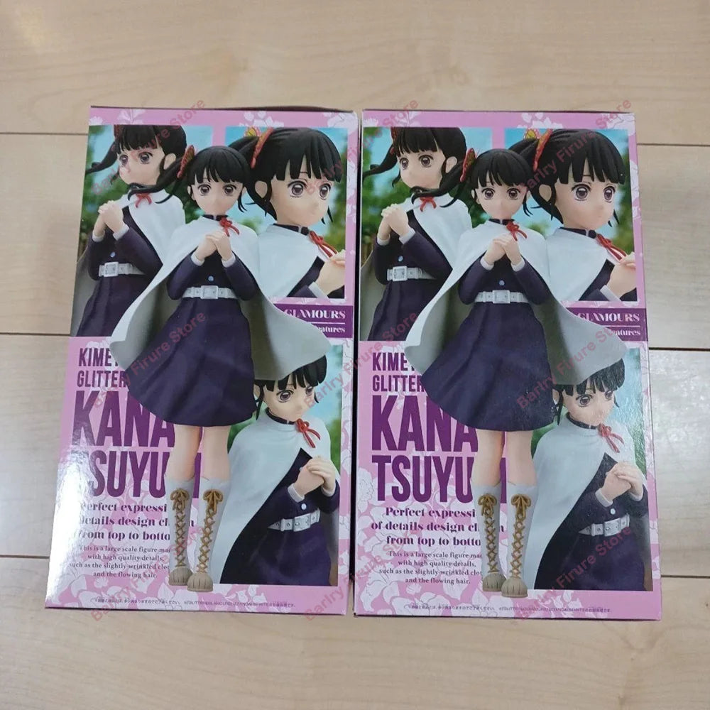 Original Genuine In Stock Boxed Figure BANPRESTO GLITTER & GLAMOURS Demon Slayer 22cm Tsuyuri Kanao Anime Figure Model Boxed Toy