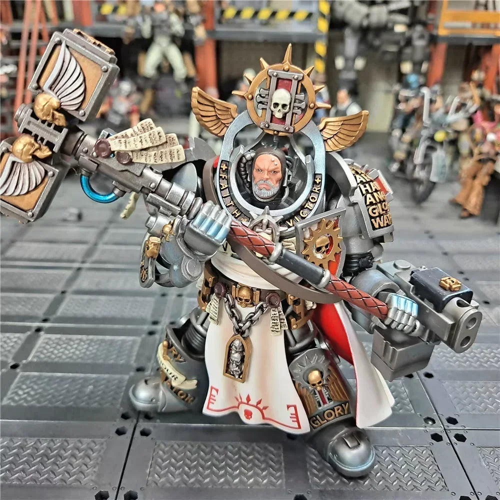 【MT】JOYTOY Warhammer 40K Gray Knight Master Voldas Anime Series Military Model Toys 1/18 Action Figures