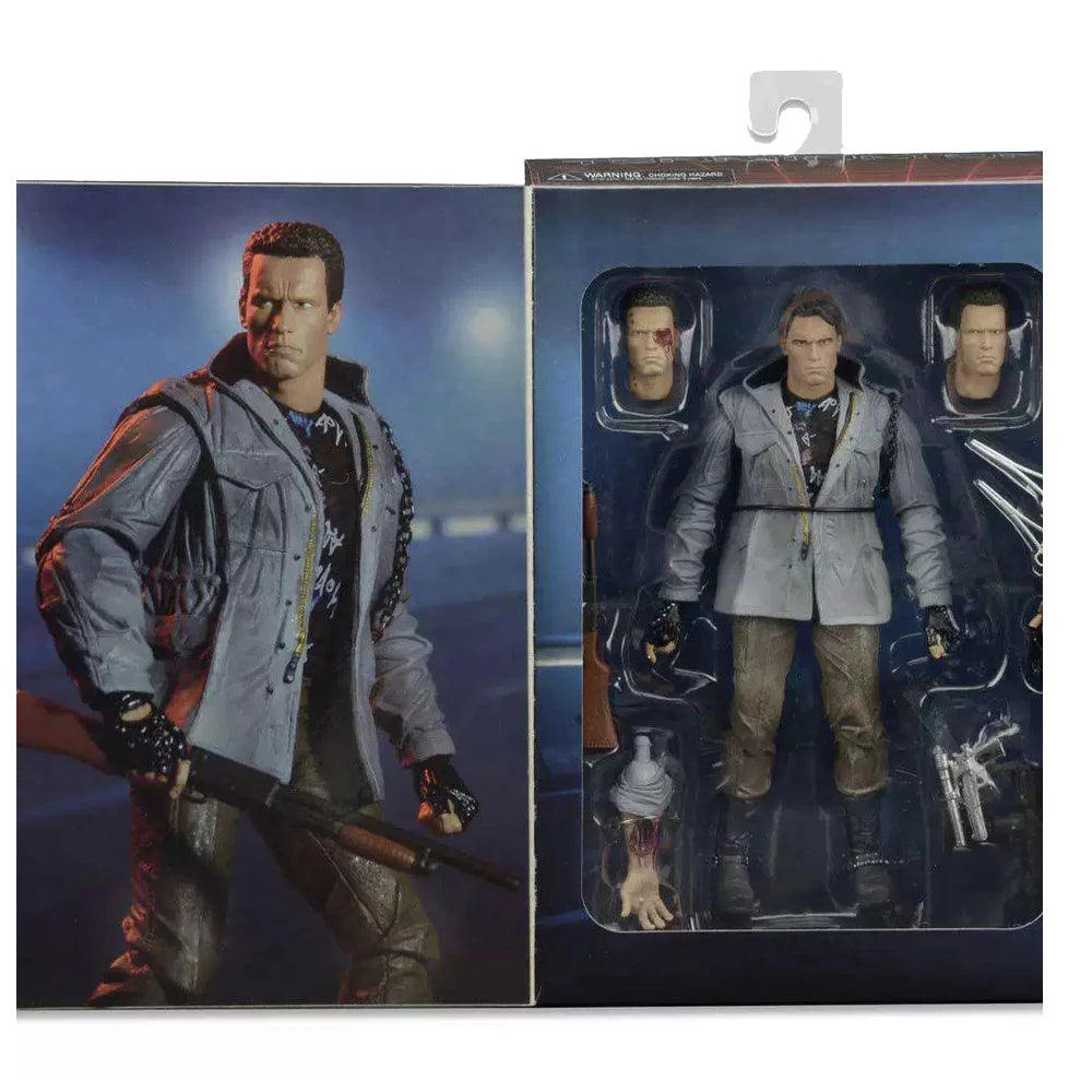 NECA Terminator 7” Scale Action Figure-Ultimate Tech Noir T-800 Schwarzenegger Model Doll Gift NECA 100% Original Garage Kit