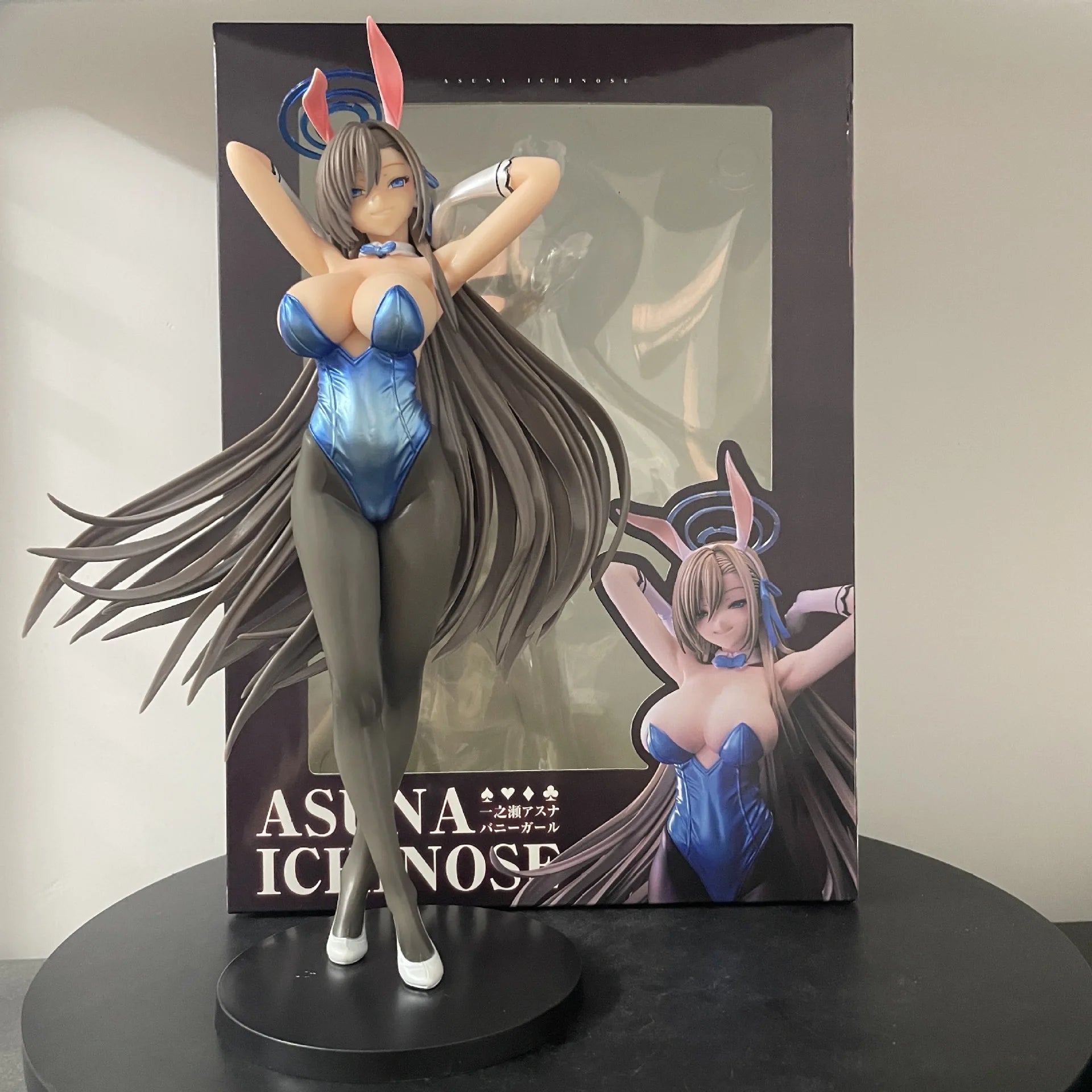 29cm Blue Archive Ichinose Asuna Standing Game Bunny Girl Figures Models Statue Model Boys Collectible Ornament Doll Toys Gifts