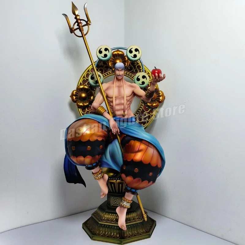 Gk One Piece Thor Enel Action Figure God of the Sky Eneru Statue Figurine PVC Anime Collection 39cm Ornaments Model Toys Gifts