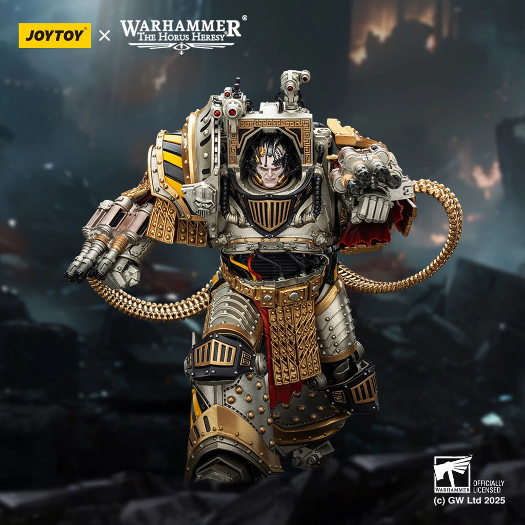 【Pre Sale】 JOYTOY 1/18 Action Figure Warhammer The Horus Heresy Iron Warriors Perturabo Primarch of The LVth Legion Toy