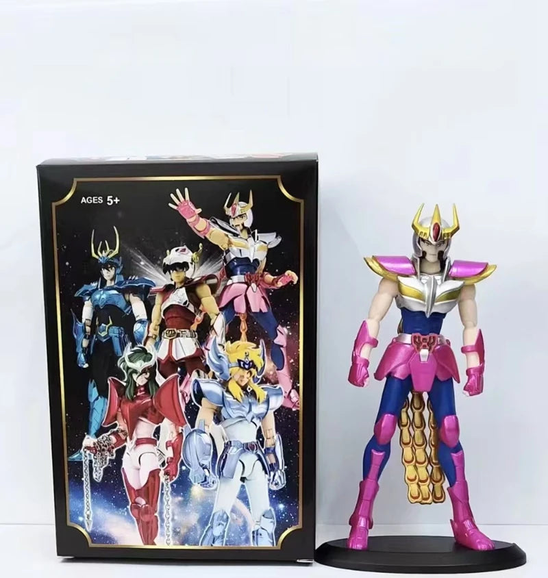 19см Saint Seiya Аниме Фигурки Мит Плат EX Pegasus Dragon Shiryu Hyoga Cygnus Phoenix Ikki Екшън Фигурка Колекция Модел Играчка