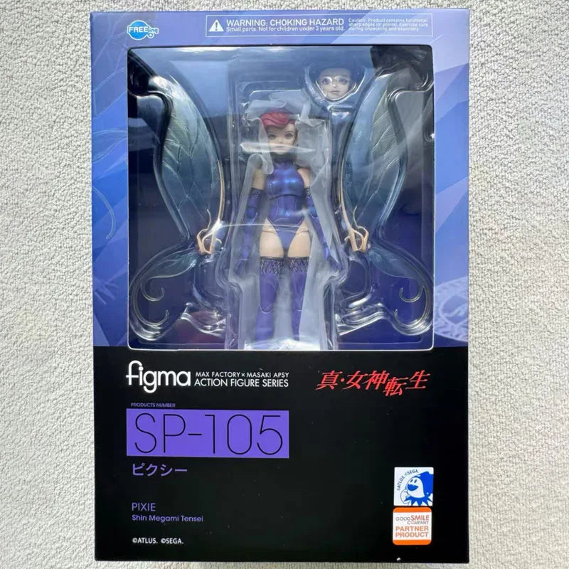 In Stock MAX Factory Original Box FIGMA SP-105 SHIN MEGAMI TENSEI PIXIE Action Figure Model Toy Gift for Kid Foam Box Packaging