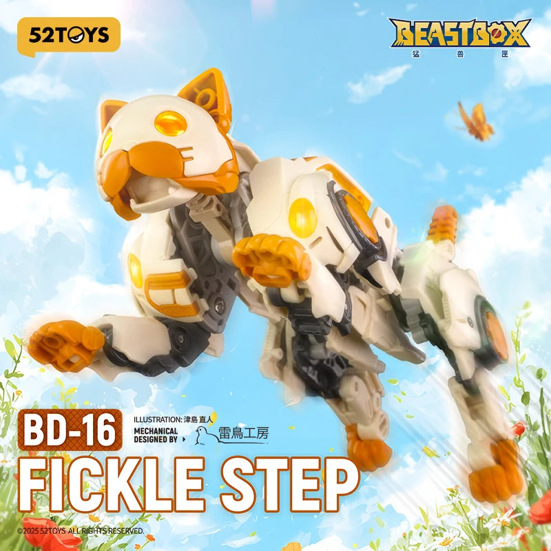 52TOYS BeastDrive BD-16 FICKLE STEP Model Kit，Deformation Robot, Converting Toys, Action Figure, Collectible Toys
