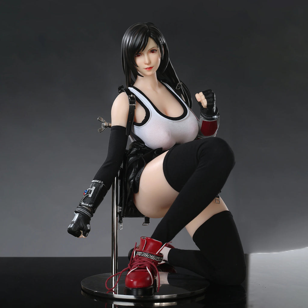 ROR 65cm Anime Doll - Tifa -Garage Kit/ Movable Robot Detachable Resin Head Sculpture/Beautiful Costume Toy Gift