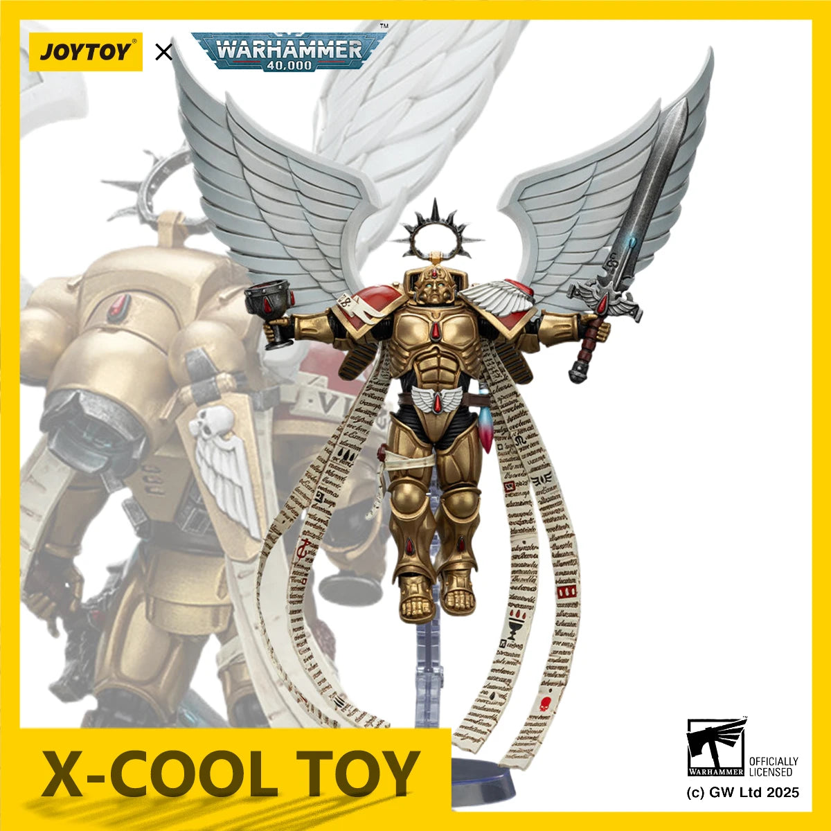 JOYTOY Warhammer 40K Action Figure 1/18 Blood Angels The Sanguinor With Encarmine Broadsword Collection Model Anime Figurine Toy