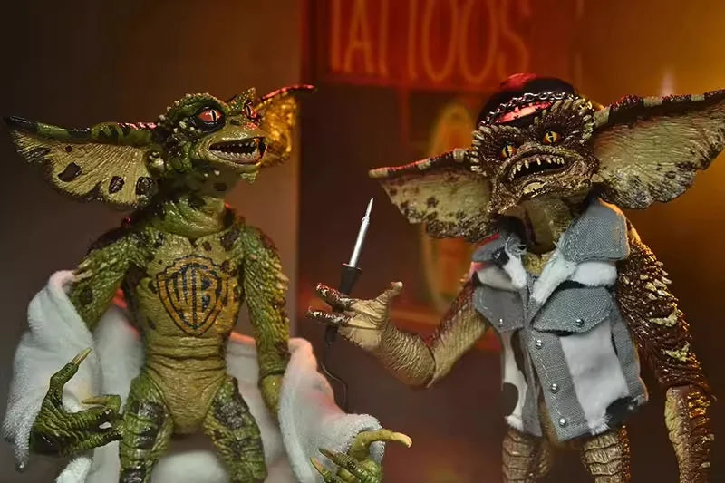 Gremlins 2 Figure NECA 30636 Action Figuras Movie Tattoo Gremlins Figurine Toys Collection Model Doll Original Gift for Children