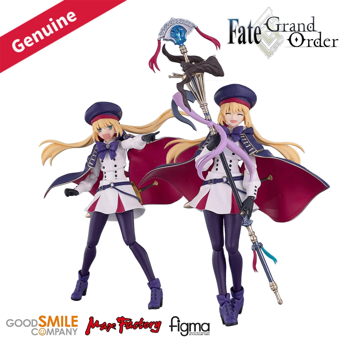 Original Genuine Max Factory Action/Dolls Figma (#653) Fate/Grand Order Altria Caster H=145mm Game Character Model Figure Toy