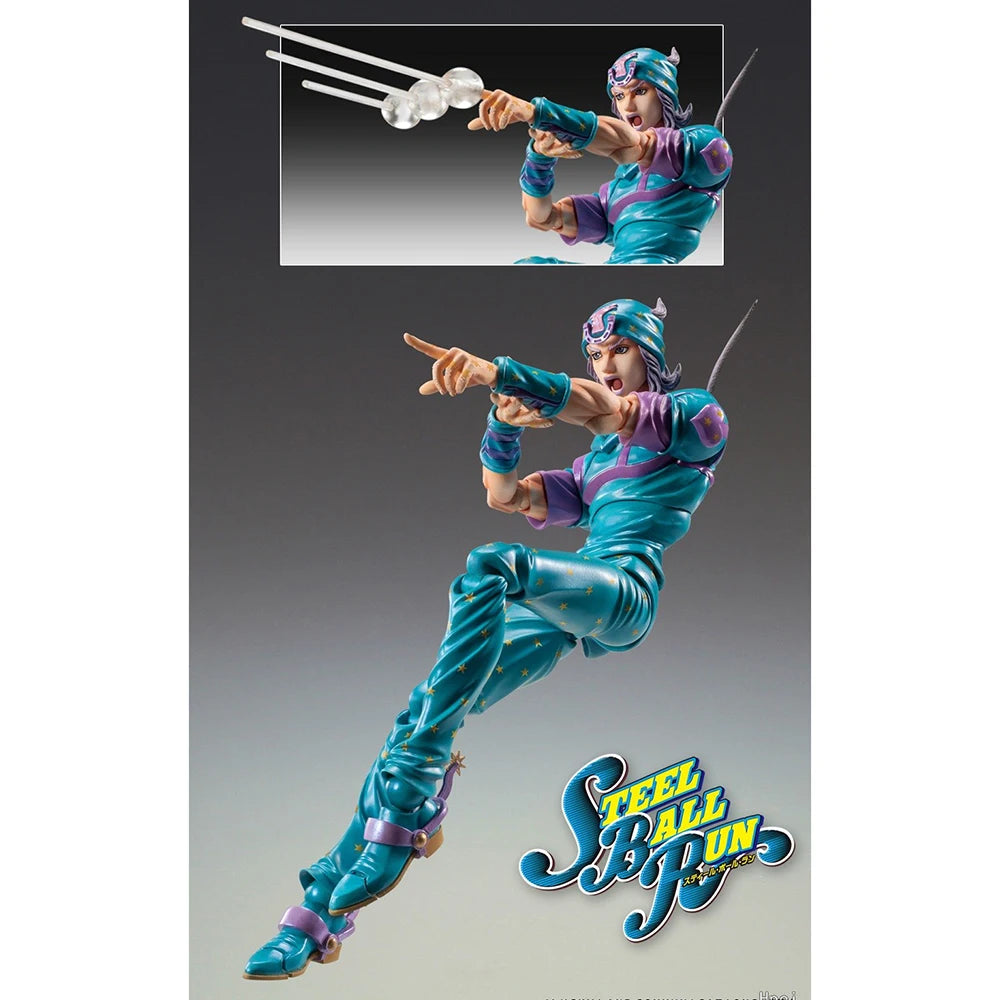 100% Original Medicos Entertainment Super Action Statue Jojo No Kimyou Na Bouken Johnny Joestar Second Model Toys Anime Figure