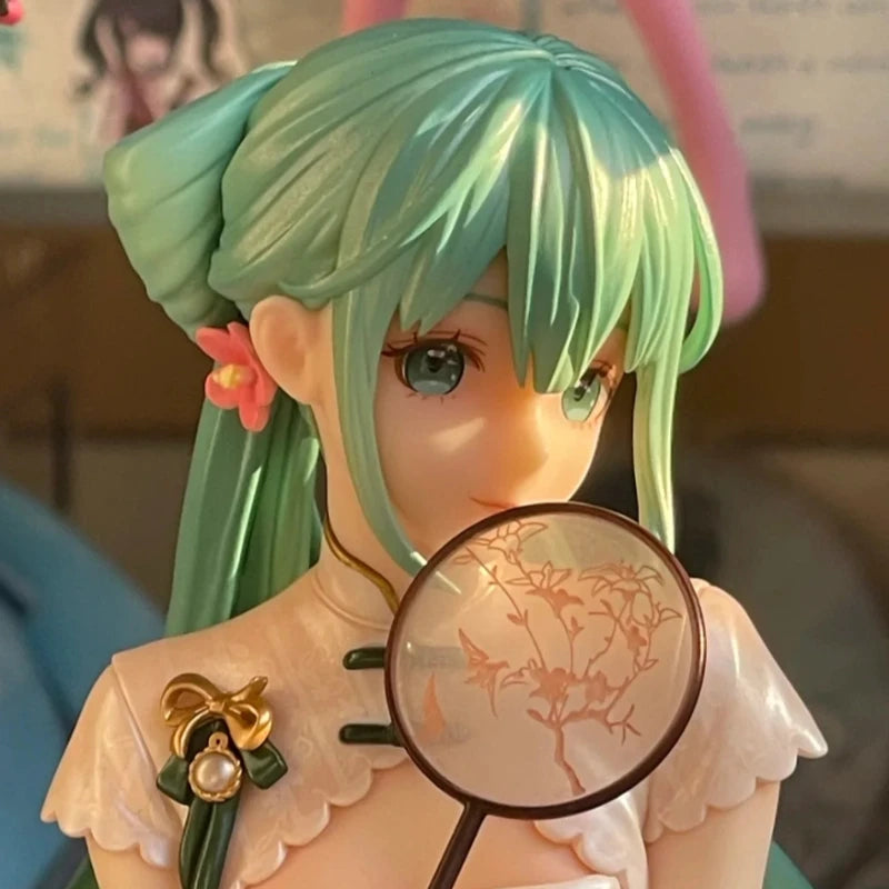 Hatsune-Miku Style1/7 Action Figure Ancient Style Model Cheongsam Singer Kawaii Theme Decoration Display Desktop Decoration Gift