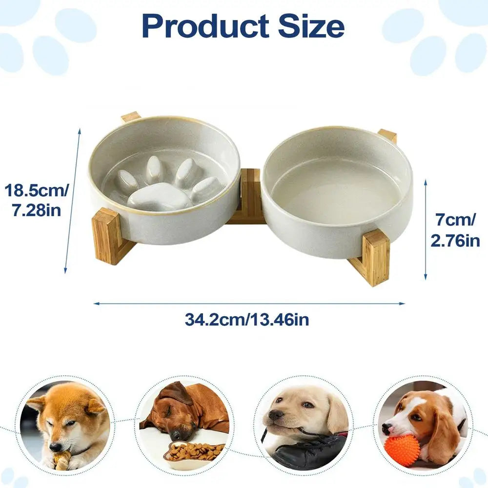 Hundenapf mit langsamer Fütterung, Keramik, rutschfest, niedliche Pfoten-Futternäpfe, langsame Fütterung, Hundenäpfe, Haustierbedarf für Katzen, Fütterung, Wasserversorgung, Haus und Hof