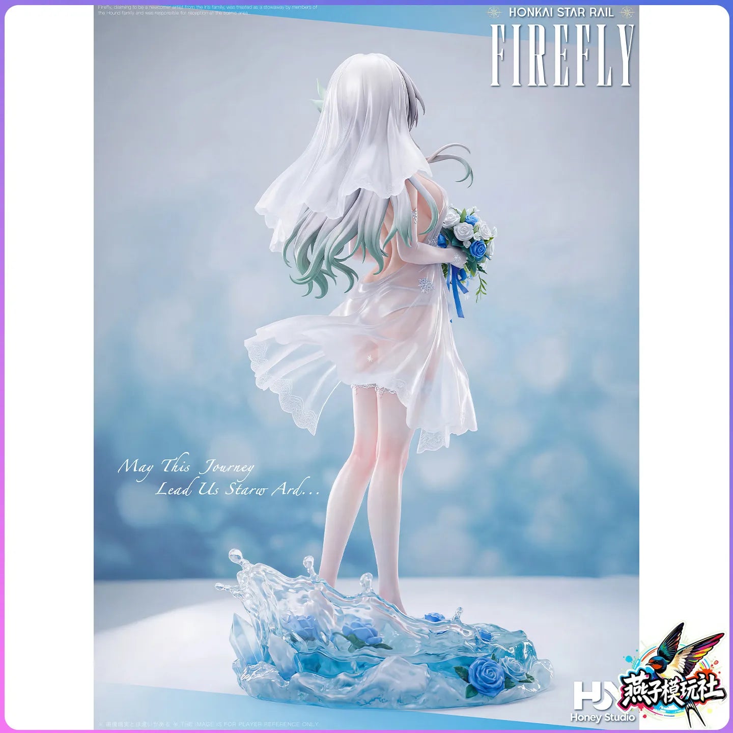 30cm Firefly Anime Figure - Vow Beautiful Girl Game Periphery Desktop Decor Computer Case Ornament Collectible Statue