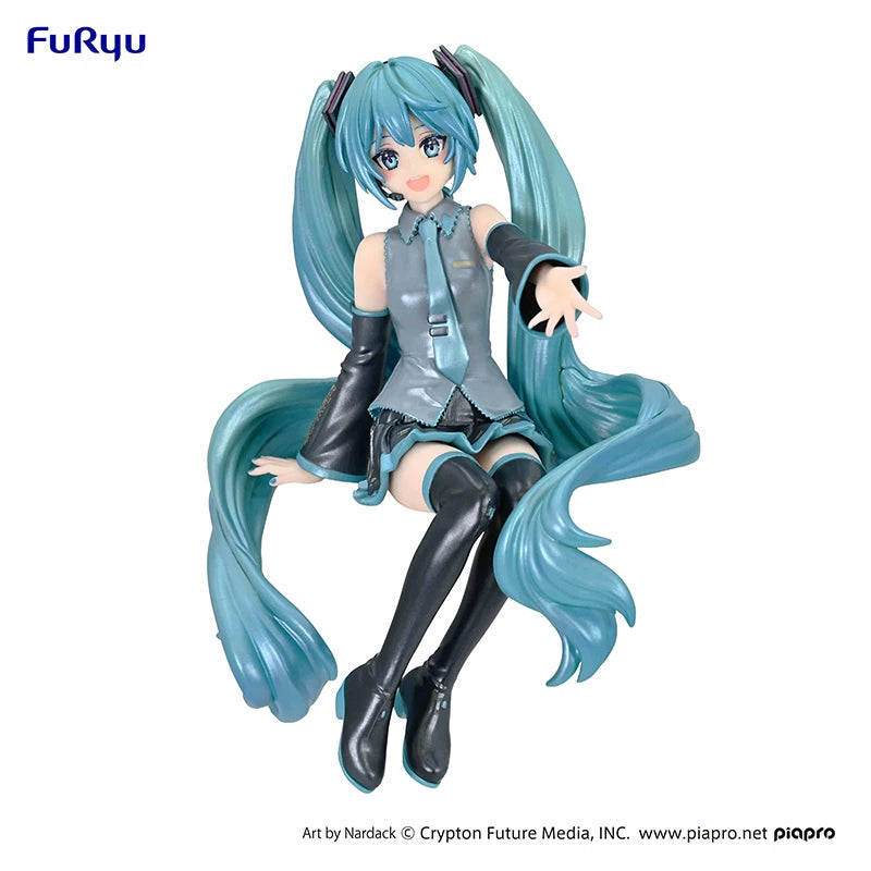In Stock FuRyu MINNA NO KUI Noodle Stopper A / Last Reward Hatsune Miku Pearl Color Ver. PVC 14CM Anime Action Figures Model Toy