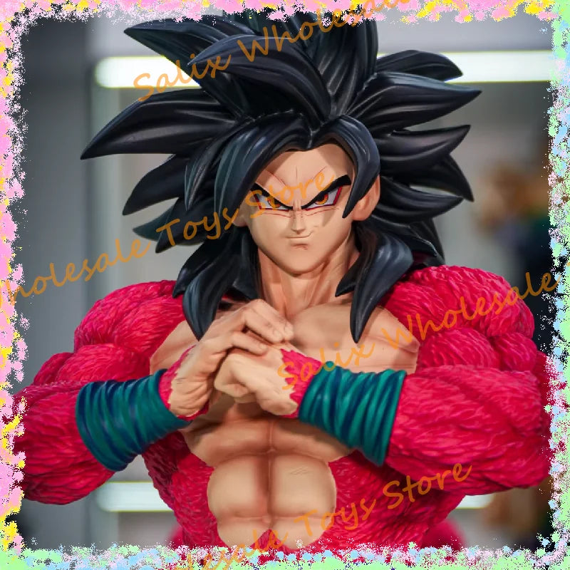 New JT Statue 1/4 53cm 2% Dragon Ball Super Saiyan 4 Goku Dragon Ball Anime Figurine Collectible Model Anime Action Figure Toys