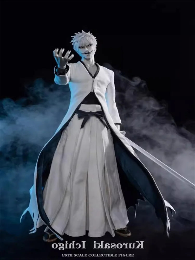 GAMETOYS GT-004 1/6 Male Soldier White Lord Void White Ichigo Double Head Carving Full Set 12'' Action Figures Model In Stock