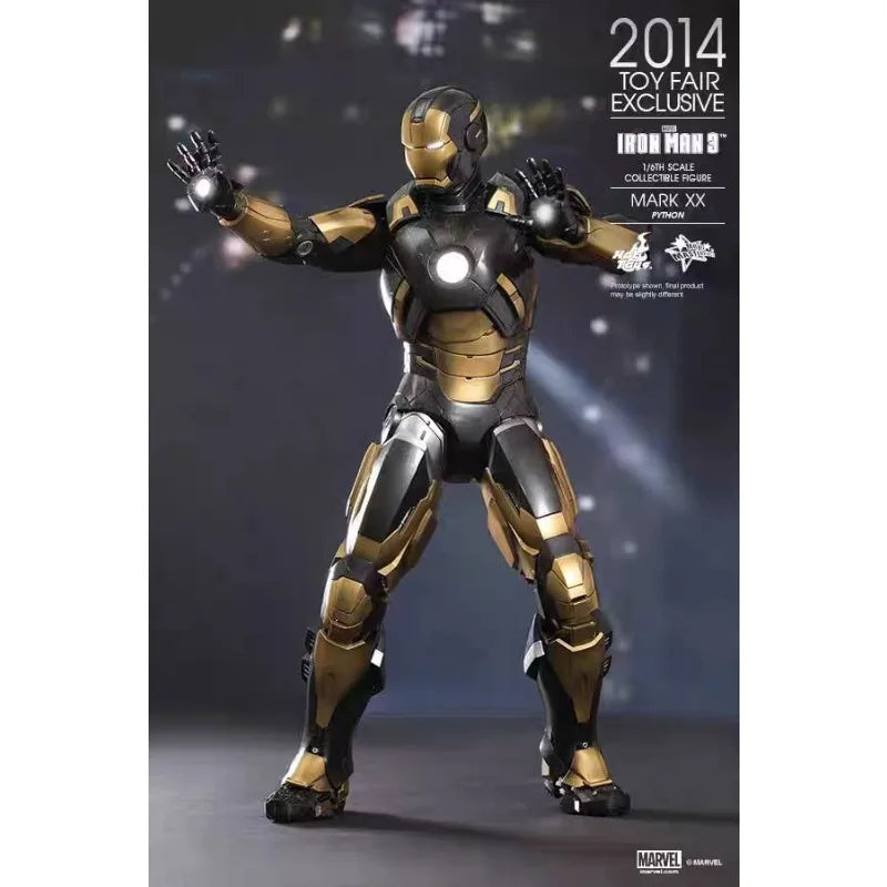 Original Hot Toys Marvel MMS248 Iron Man MK20 Python Anime Figure Collection Toys Models