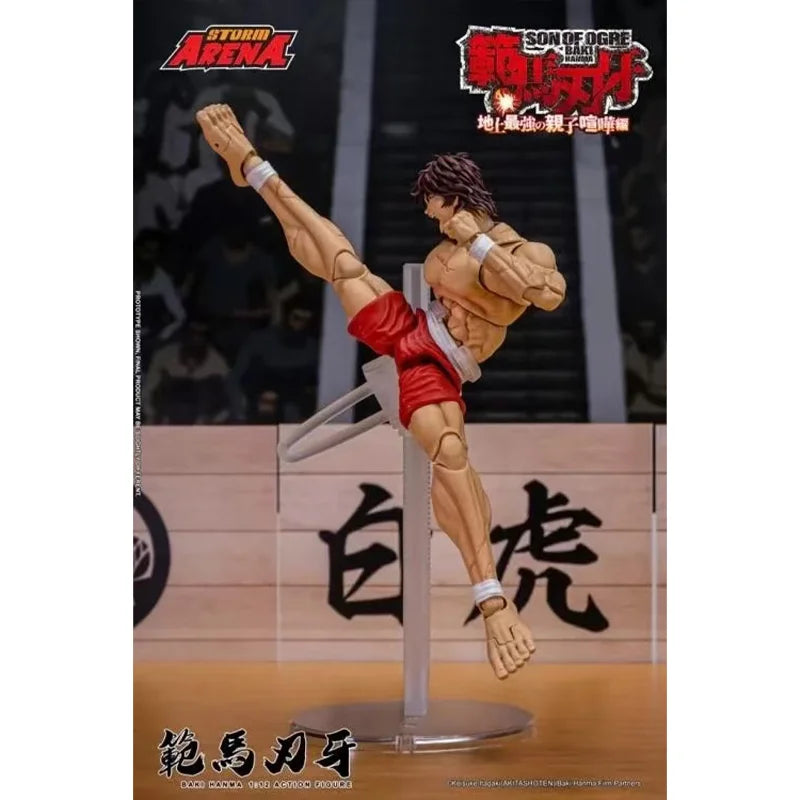 100% Original Storm Toys ARENA 1/12 BHSA01 Hanma Baki Double Head Mini Soldier Figurine In Stock Anime Collection Figures Toys