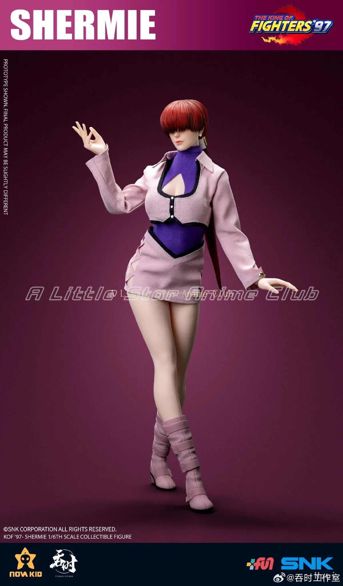 In Stock Original Tunshi Studio THE KING OF FIGHTERS '97 Shermie 1/6 Action Figure Model Figure Toy