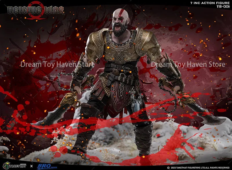 Deluxe Edition TAKETHAT Brotoys TB001 1/12 Scale Male Soldier Kratos God Of War 7Inch Action Figure Model Collectible Dolls