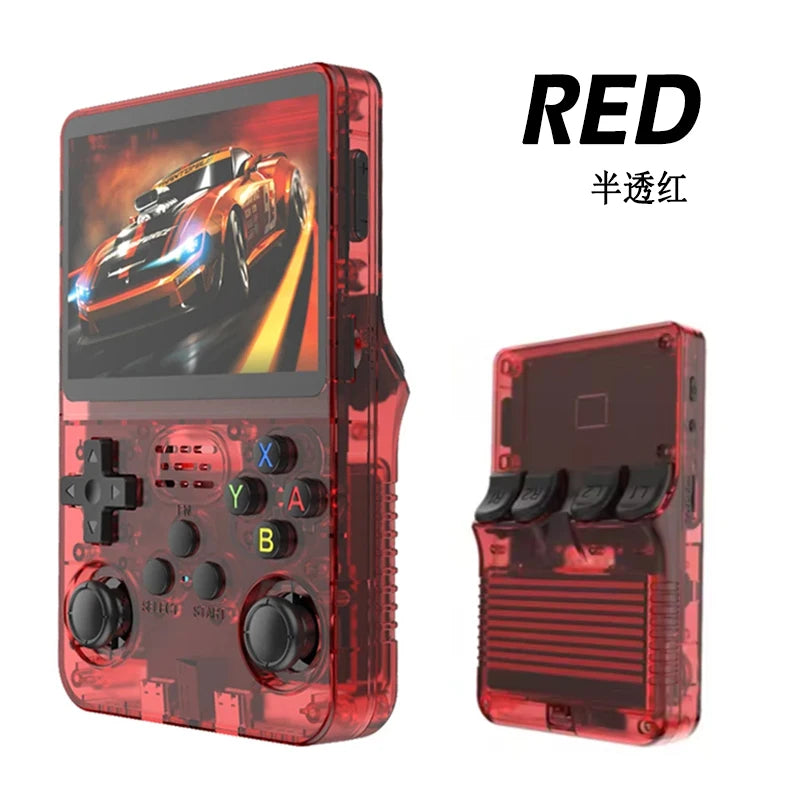 R36S Retro Handheld-Videospielkonsole ARKOS-System 3,5-Zoll-IPS-Bildschirm Klassischer tragbarer Pocket-Videoplayer 128G Spiele Junge Geschenk