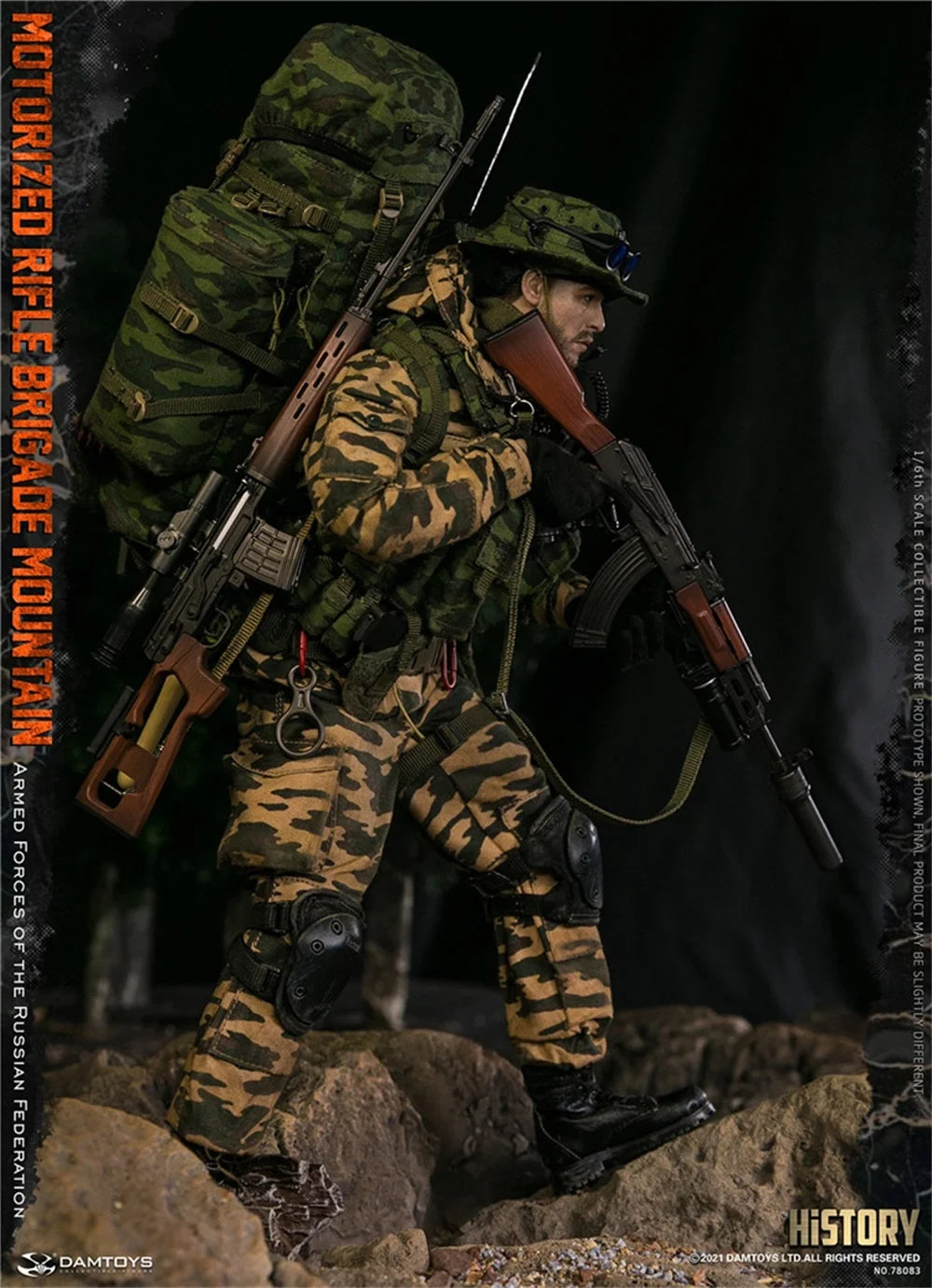 DAMTOYS 1/6 DAM 78083 The Russian Action Figure Soldier Mountain Special Mission Unit Full Set Moveable Doll For Fans Collect